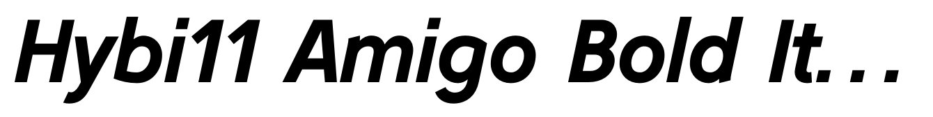 Hybi11 Amigo Bold Italic